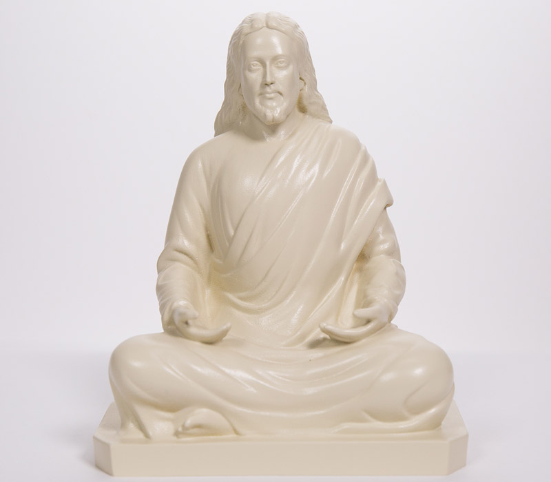 Jesus Meditating Statue Almond | Store at Crystal Hermitage